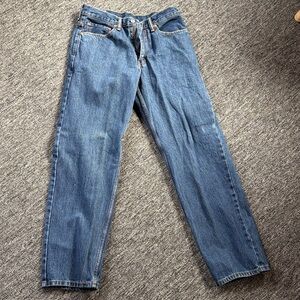 Classic Men’s Blue Straight-Leg Jeans